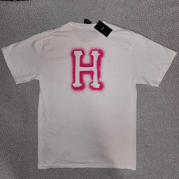 NWT Dolls Kill , Huff a, White And Hot Pink , Hand Dyed Teeshirt - Picture 9 of 15